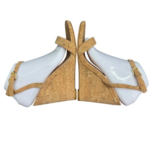 AGL Demi Ankle Strap Cork Wedge Sandal Womens shoes, Size 40.5 WORN ONCE - Picture 7 of 10